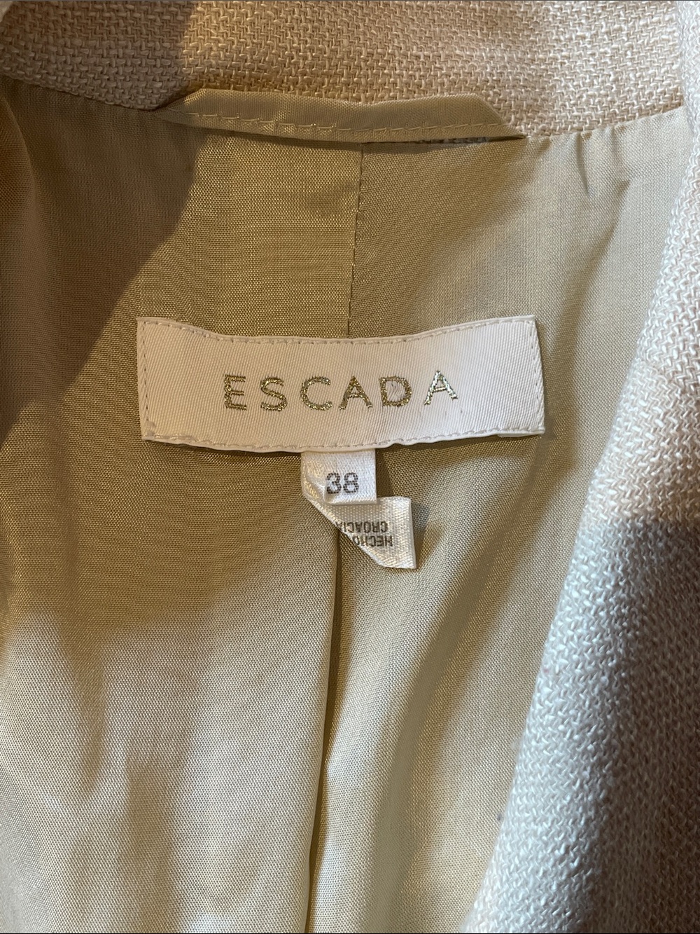 Escada blazer 80’s silk wool sz 38 - Picture 5 of 7
